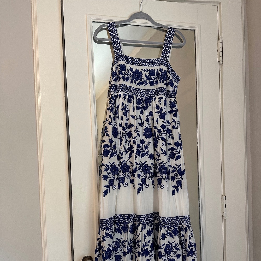 Antonio Melani blue and white maxi